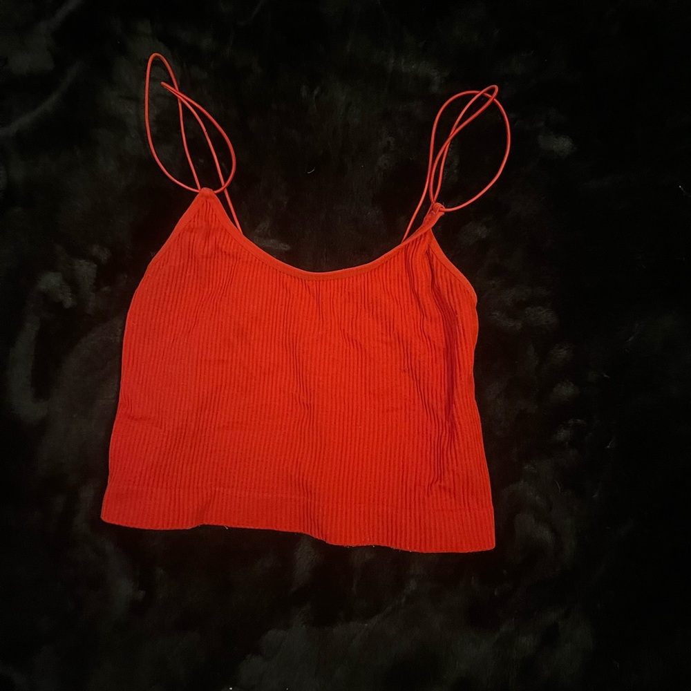 Red tank top